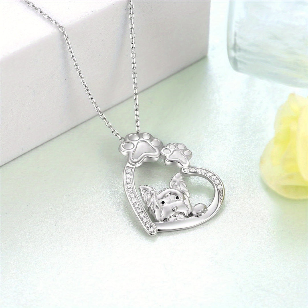 Yorkie Paw Necklace