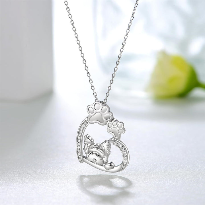 Yorkie Paw Necklace