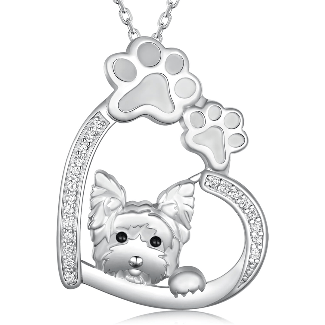 Yorkie Paw Necklace