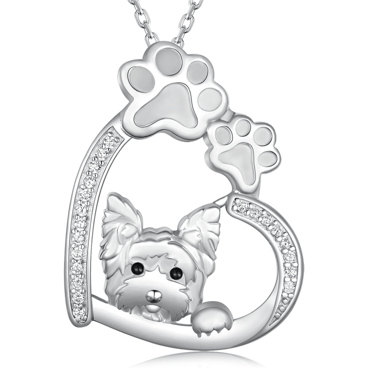 Yorkie Paw Necklace