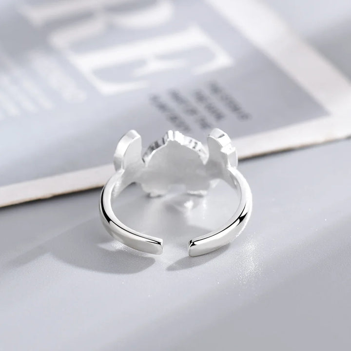 New Cartoon Disney Stitch Ring Cute Pattern Anime Protagonist Glue-Dripping Seiko Opening Adjustable Ring Toys Girls Gift
