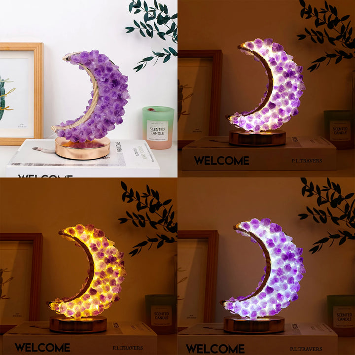 Crystal Crescent Lunar Lamp