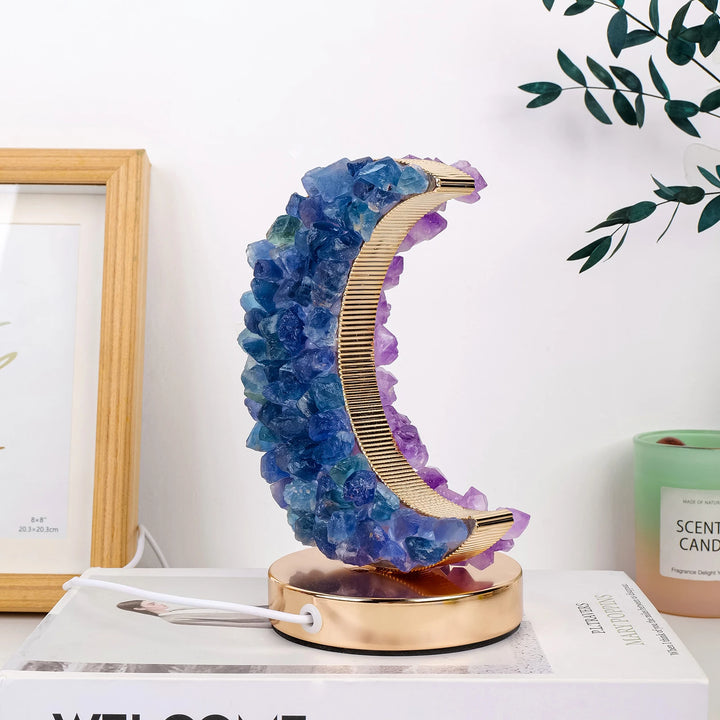 Crystal Crescent Lunar Lamp