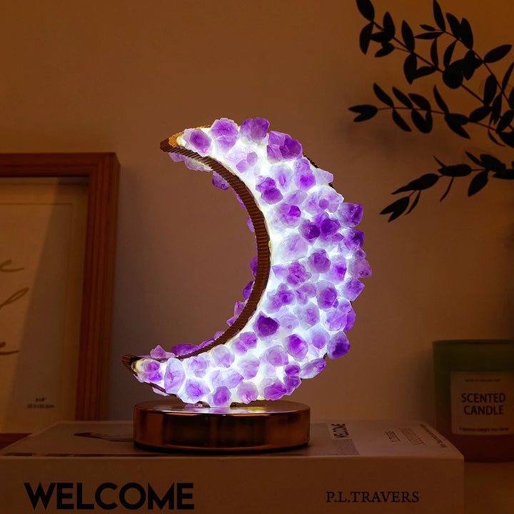 Crystal Crescent Lunar Lamp