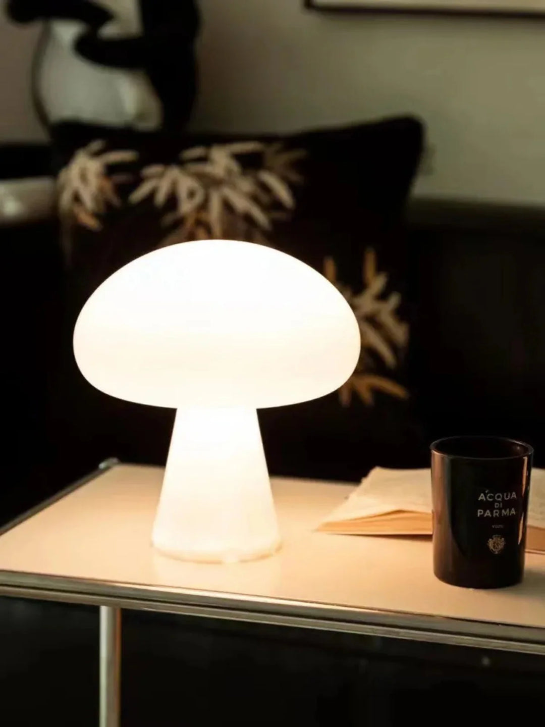 Modern Mushroom Desk Lamp USB Rechargeable Dimmable Living Room Study Desktop Bedroom Office LED Decorative Ambiance Lighting