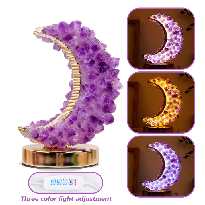 Crystal Crescent Lunar Lamp