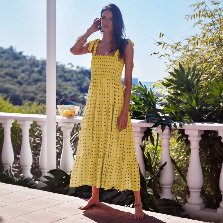 Lemon Drape Maxi